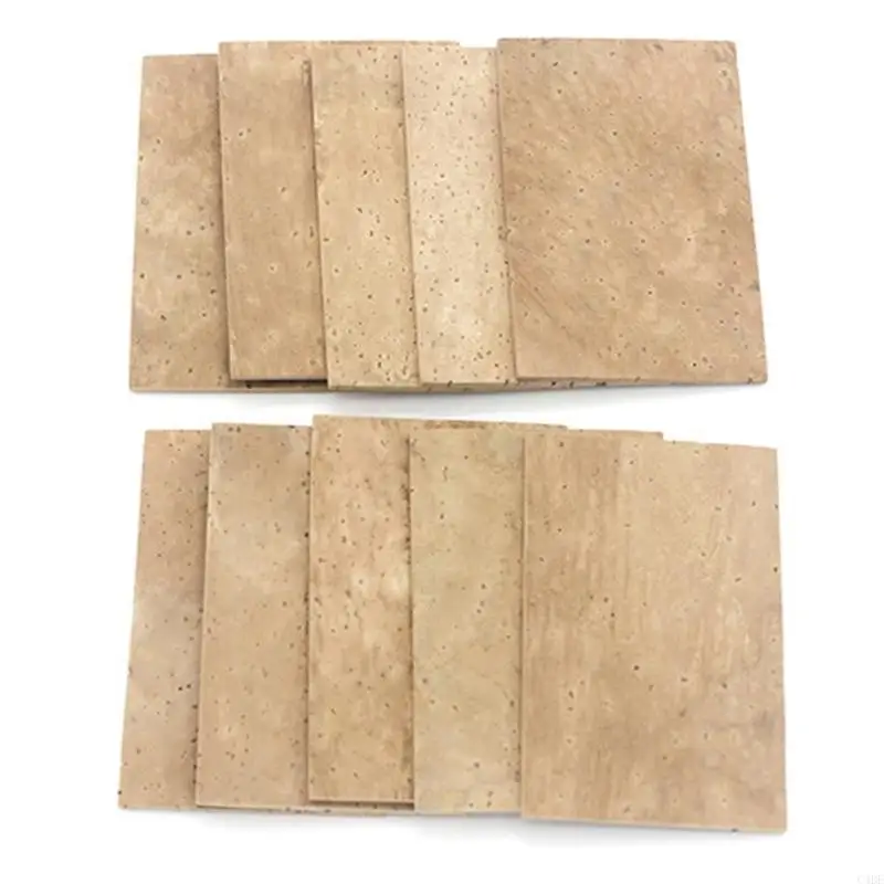 

C4DE 10Pcs Saxophone Neck Cork Sheet Saxophone Neck Joint Cork Mute Sheet Instrument Accessories for Altos Saxophone Parts