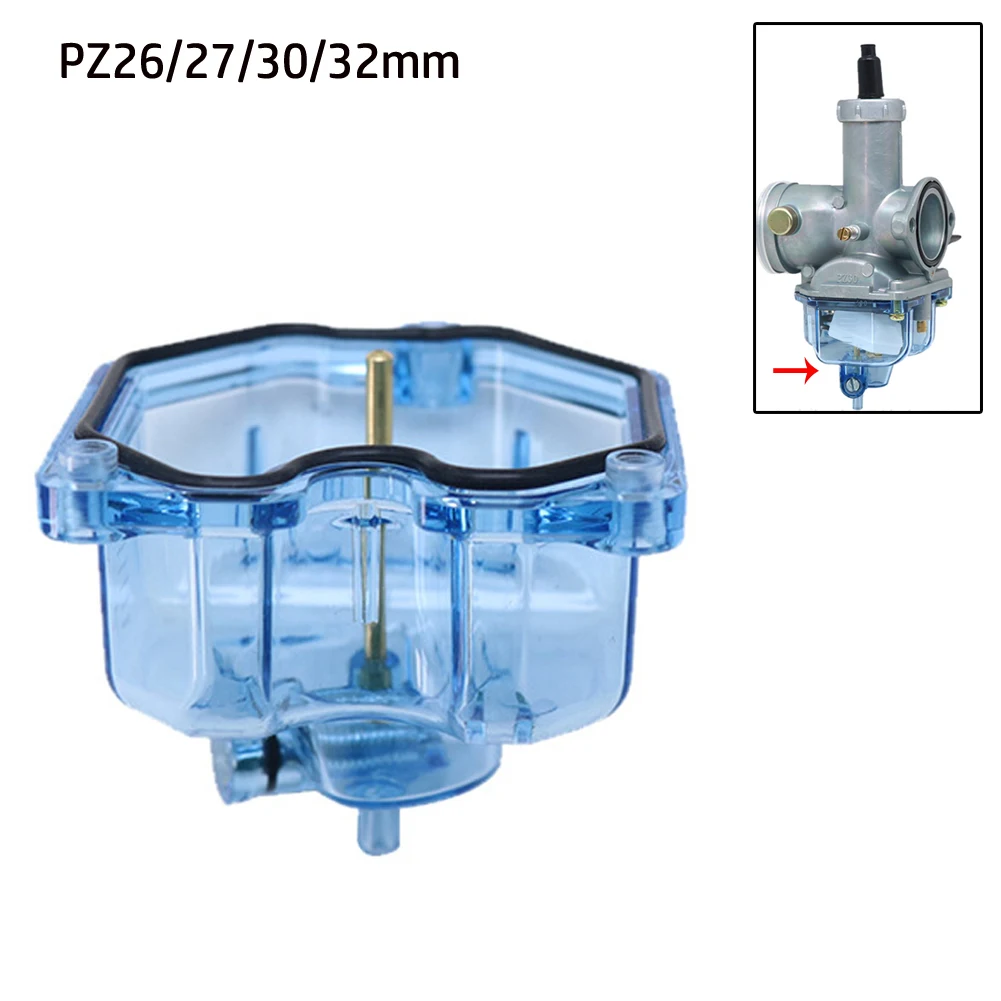 Enhance the Look and Performance of Your Motorcycle Carburetor with Blue Clear Float Bowl Shell for PZ26 PZ27 PZ30 PZ32 Carb