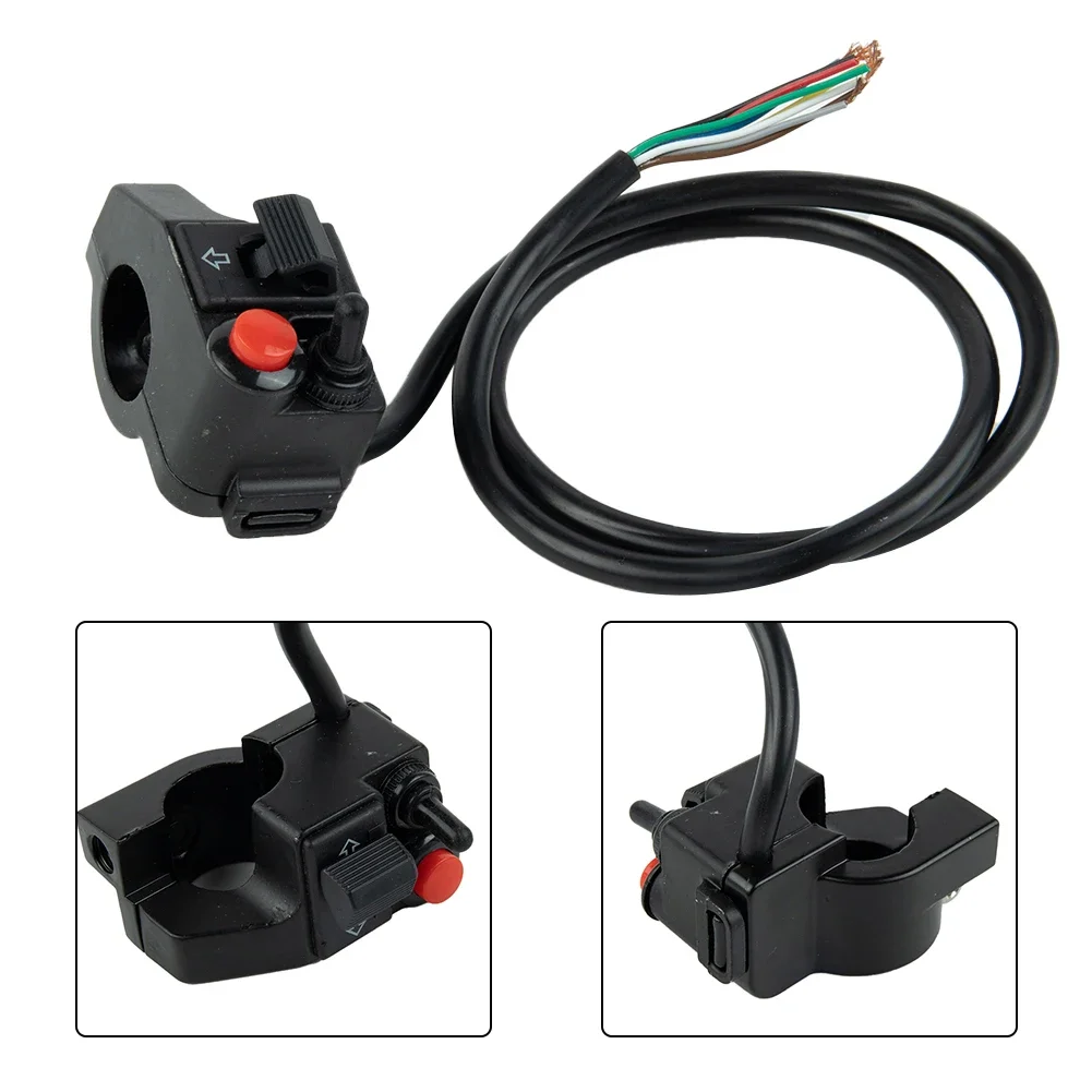 

Motorcycle Switches Switch Button Turn Signal Handlebar Switch Headlight Button 6*5*3.5CM Black DC12V Weight: 90G 12V Brand New