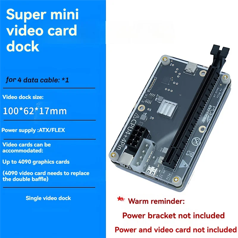 

HJ-External GPU Dock With 60Cm USB4 Cable For Thunderbolt 4/3 High-Performance Graphics Card Docking Station
