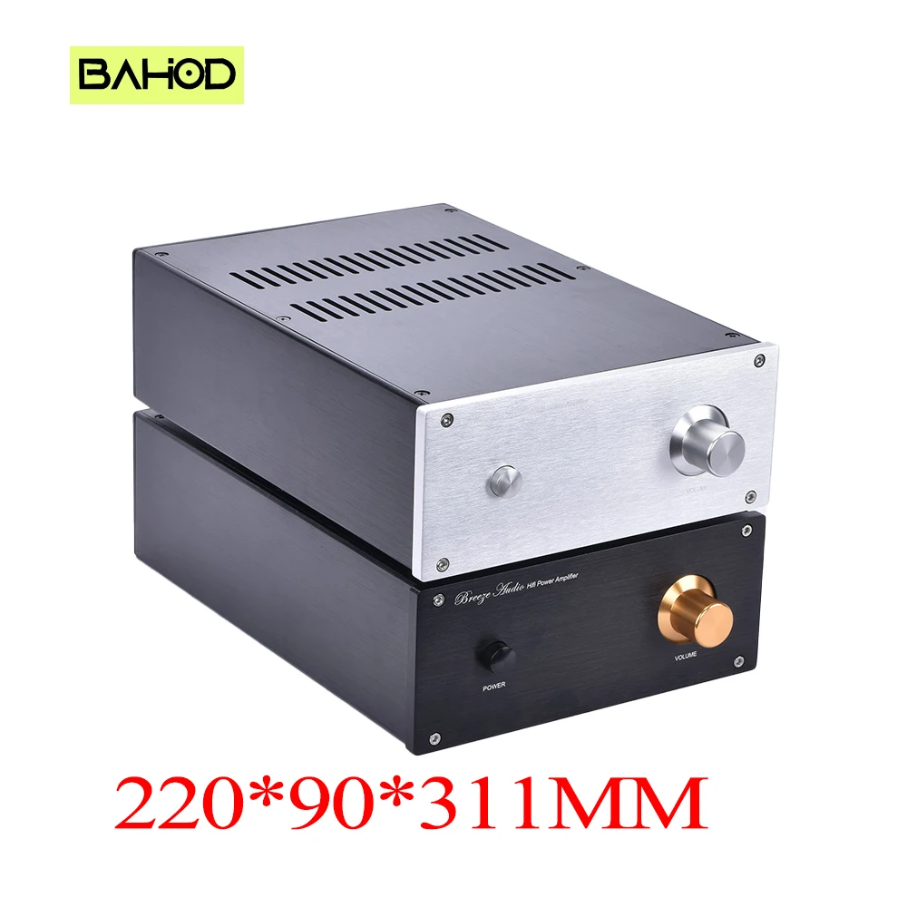 

BAHOD JC229-3 220*90*311mm All Aluminium Power Amplifier Chassis Enclosure DIY HIFI Amp Case Shell