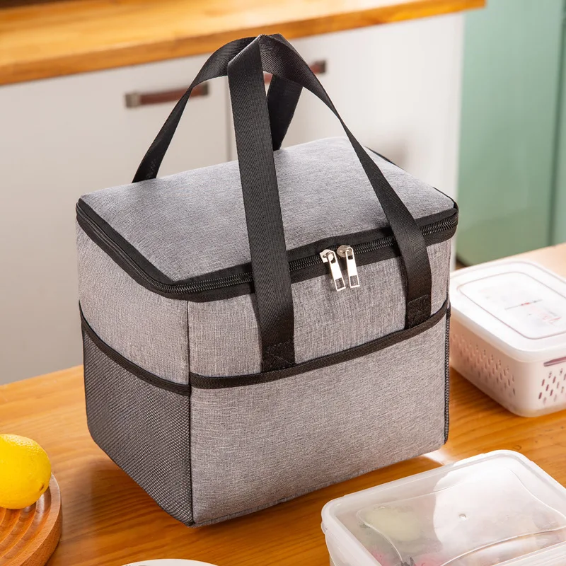 New Style 9L Cooler Bag Waterproof Cationic Fabric Portable Thermal Insulated Ice Pack Reusable Picnic Cooler Box Lunch Bag