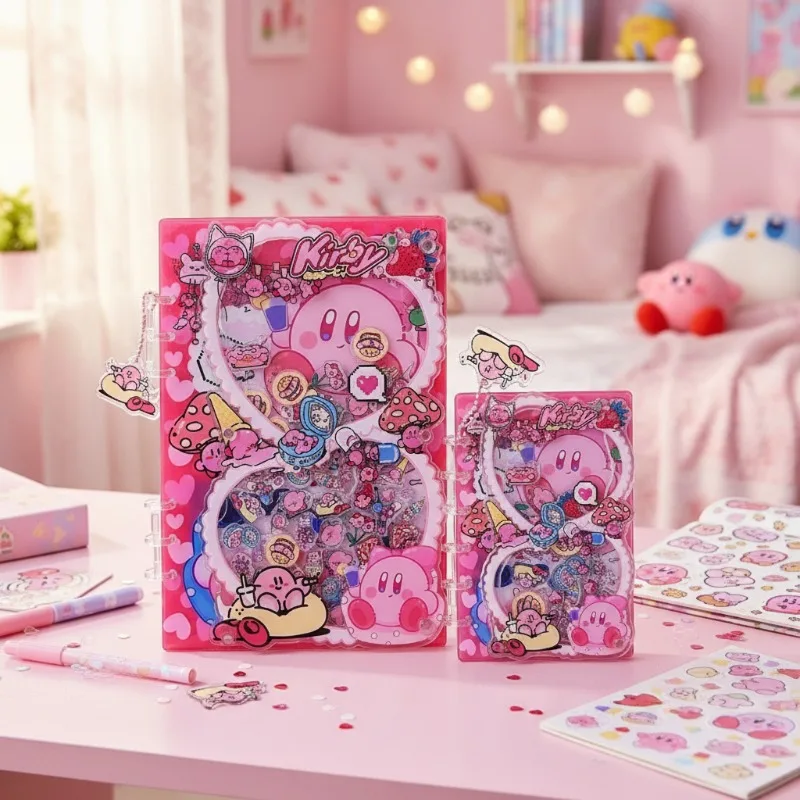 Acrylic Shaker Book A5 A7 Creative Fashion Kirby Diary Handbook Collection Note Stationery Loose-leaf Book Friend Exclusive Gift