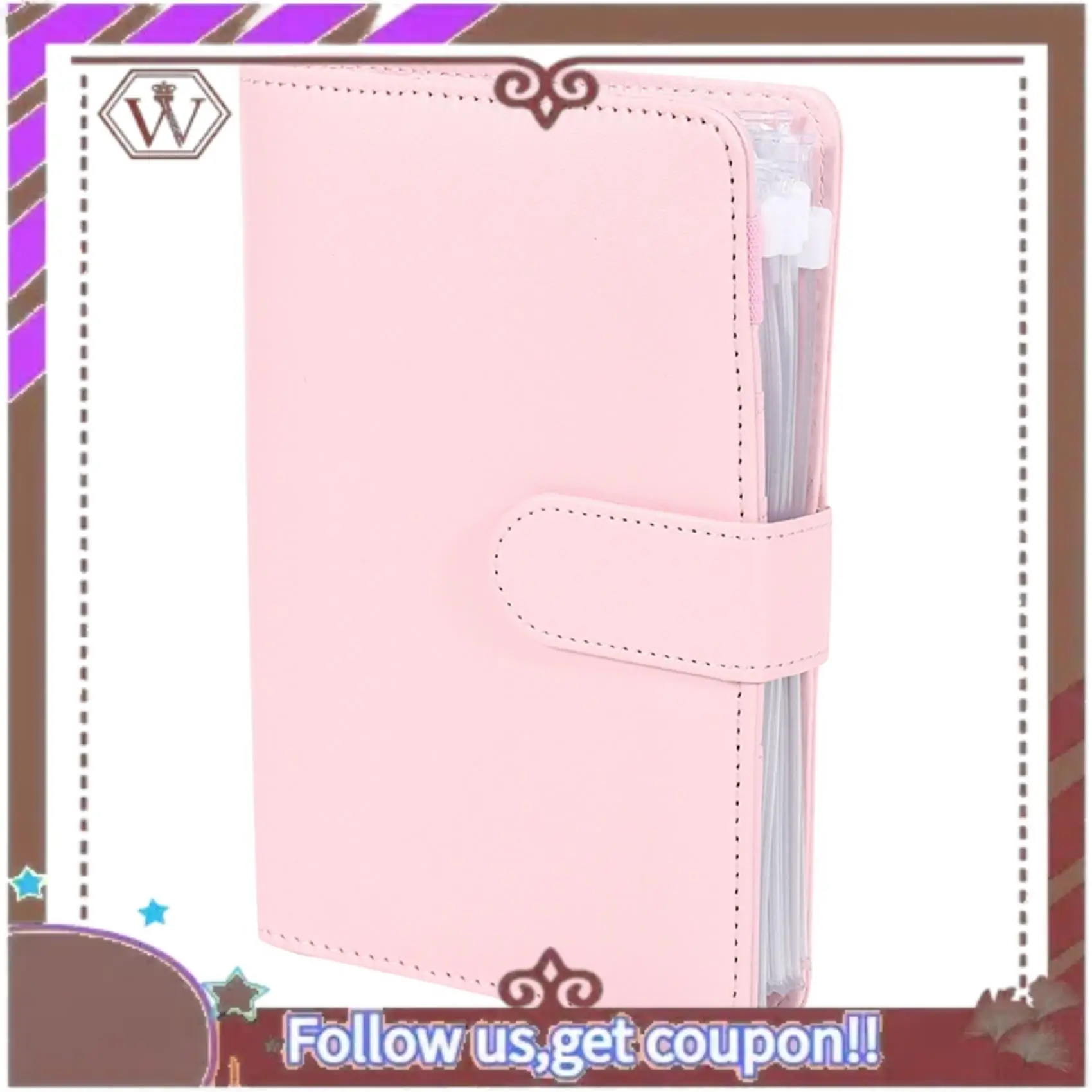 

Latest 14 Binder Bags A6 With Leather Binder Cover, 6 Rings Budget Binder With Cash Envelope, Money Saving Binder
