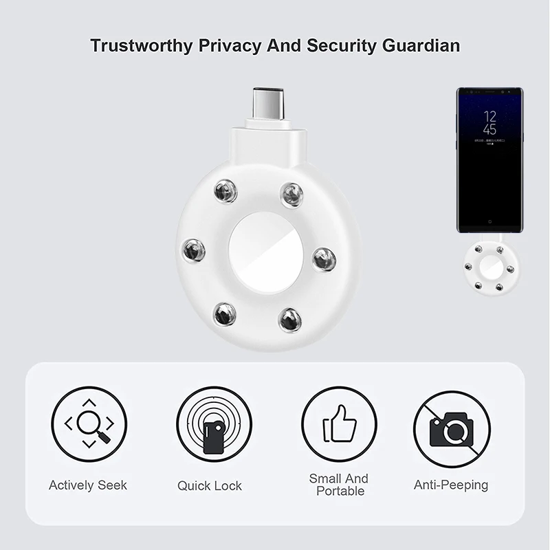 Mini Portable Infrared Wireless Detector Laser Micro Cam Scanner Finder Anti-spy Anti-Candid Device for Travel