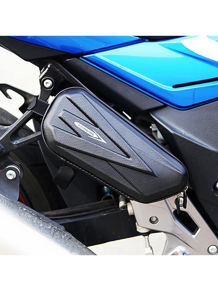 AliExpress RZAHUAHU Universal Electric Bike Hanging Bag Multifunctional Motorcycle Frame Hard Shell Side Bags Mountain Bike Triangle Pouch