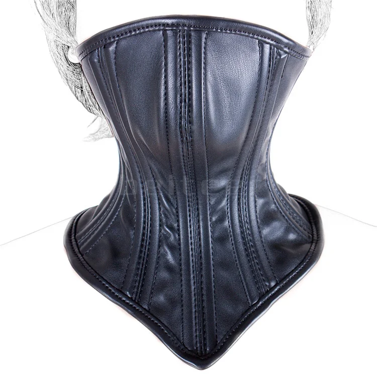 Erotic Black Soft Sponge Padded Inside Leather Chastity Posture Neck Collar For Bdsm Choker Bondage Couples Harness Sex Products - Image 6