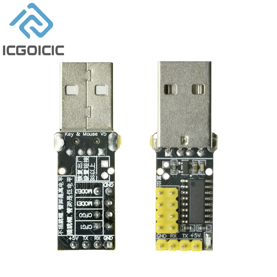 CH9329 Module UART/TTL Serial Port To USB HID Full Keyboard Mouse Driver-free Game Development Box image 2