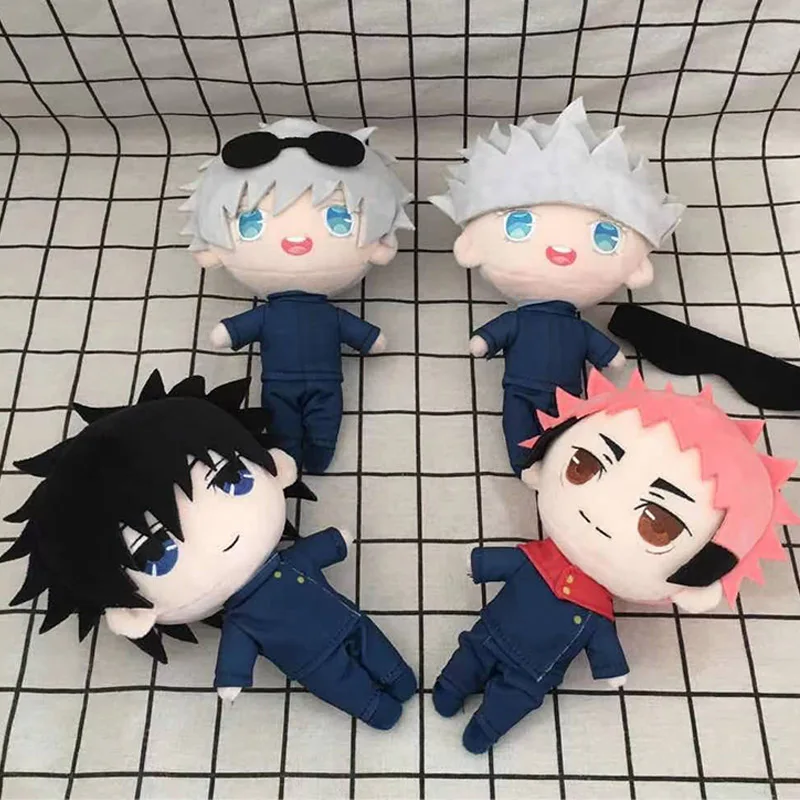 Jujutsu Kaisen Plush Dolls Anime Plushie Toys Gojo Satoru Yuji Itadori Inumaki Toge Soft Stuffed Figure Cosplay Peluche Pillows