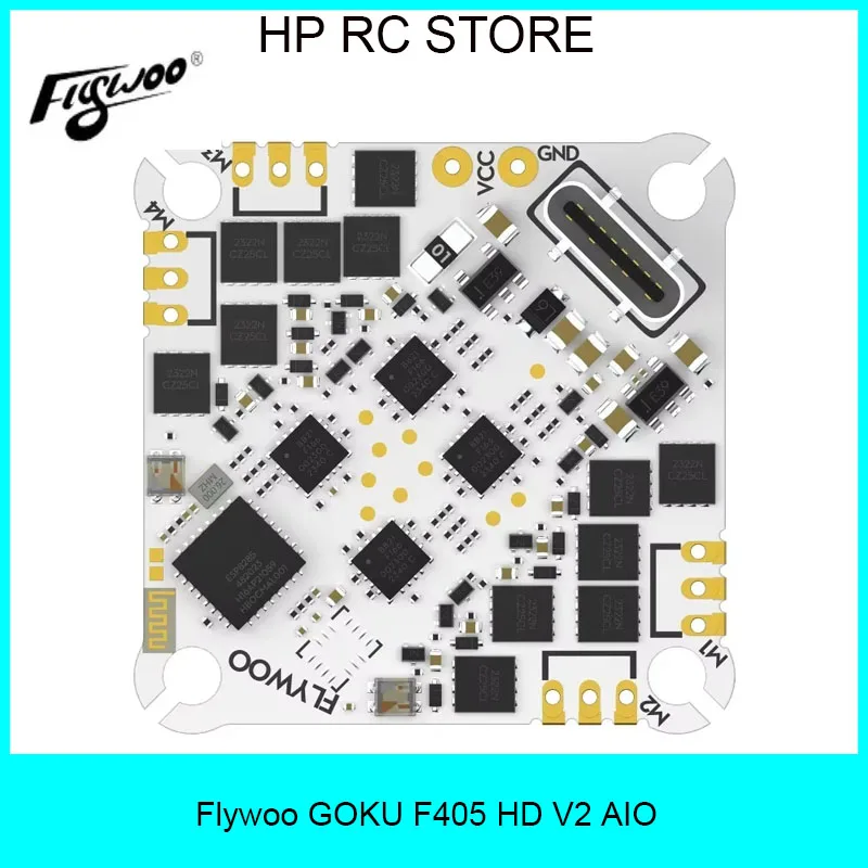 

Flywoo GOKU F405 HD 1-2S 12A ELRS AIO V2 - Plug&Play for Micro FPV Drones with O4 / O4 PRO