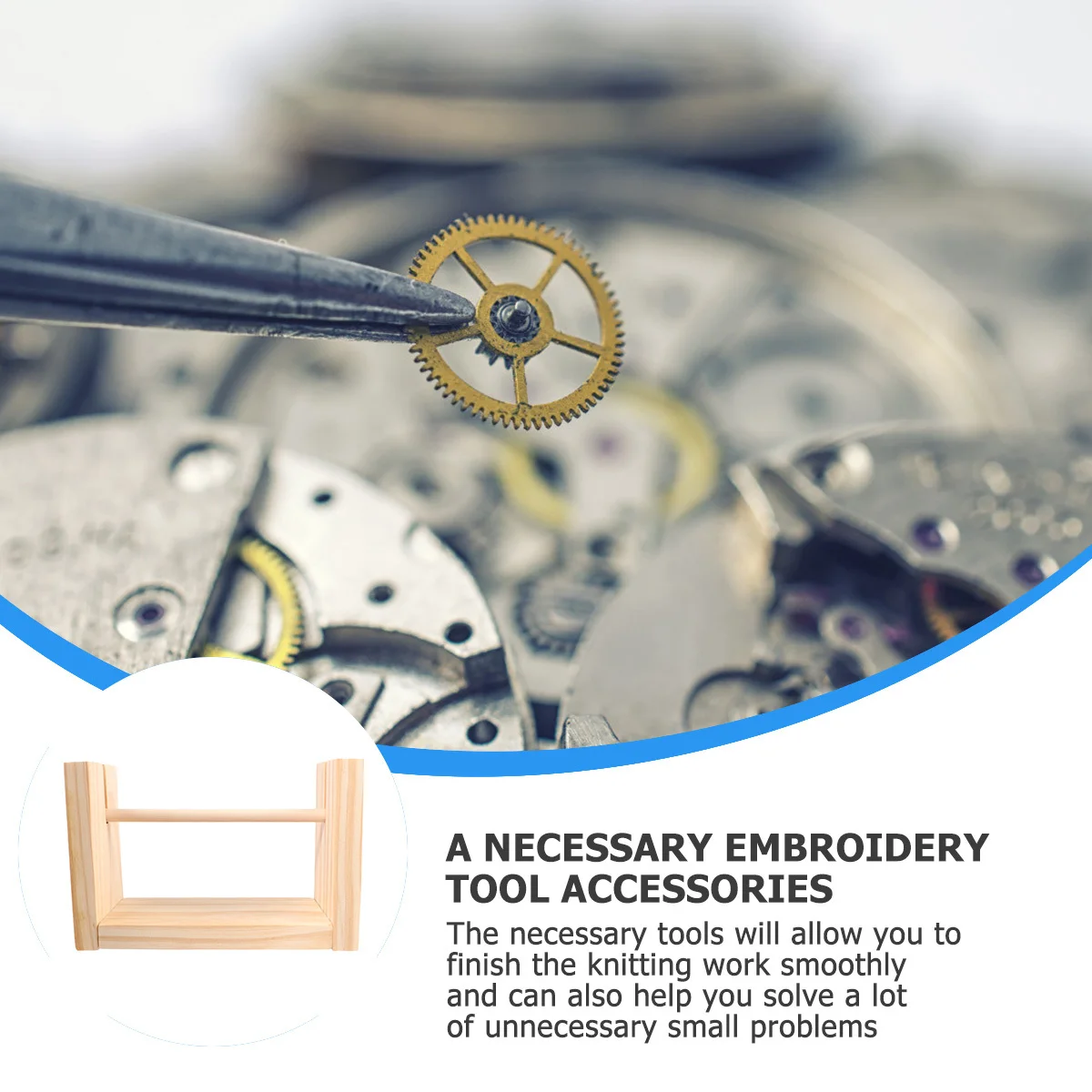 

Solid Wood Rotate Wool Bobbin Tool Wear Resistant Lightweight Portable Yarn Spool Holder Auxiliary Crochet Embroidery Sewing