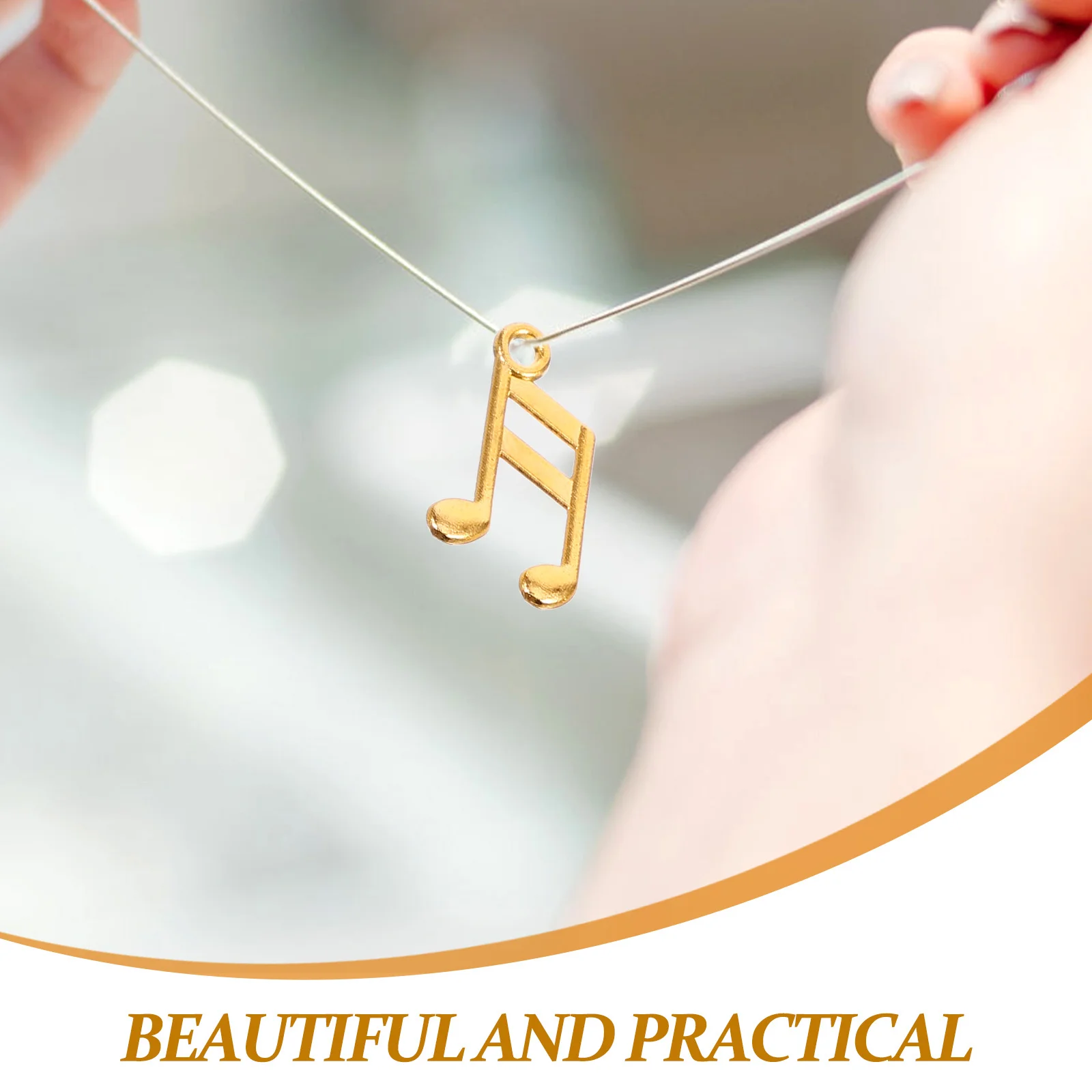 

1Set Music Note Guitar Pendant Charms Iron Wear Resistant for DIY Necklace Bracelet Keychain Jewelry Making Music Charms