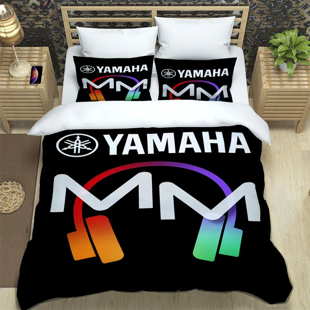 Y-YAMAHA Fashion Trendy Print Three-piece Set Suitable for Kids or Adults Quilt Cover Pillowcase Bedding Set Birthday Gift