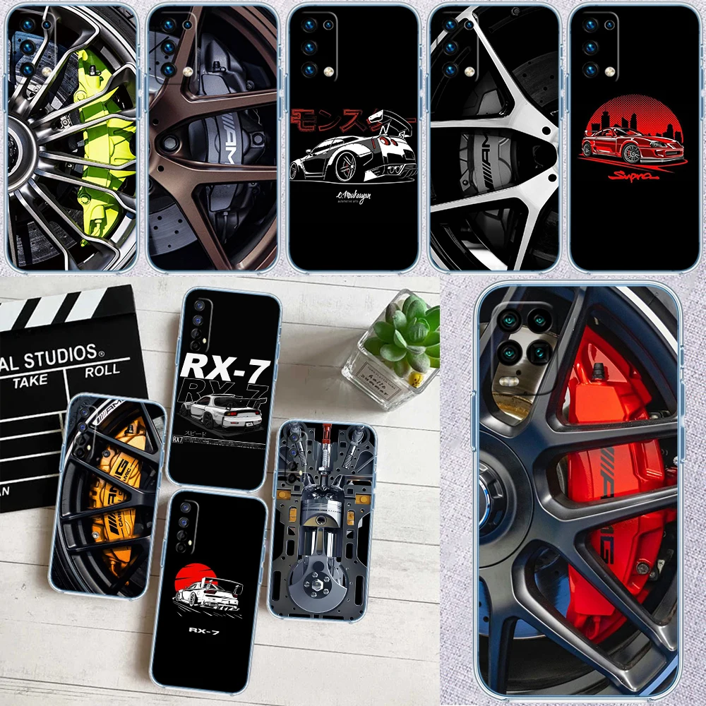 Funda para Teléfono con Diseño de Caliper de Auto Deportivo para Motorola Moto Edge 20 30 40 50 S30 Fusion Ultra Pro Neo Lite + G200 G23