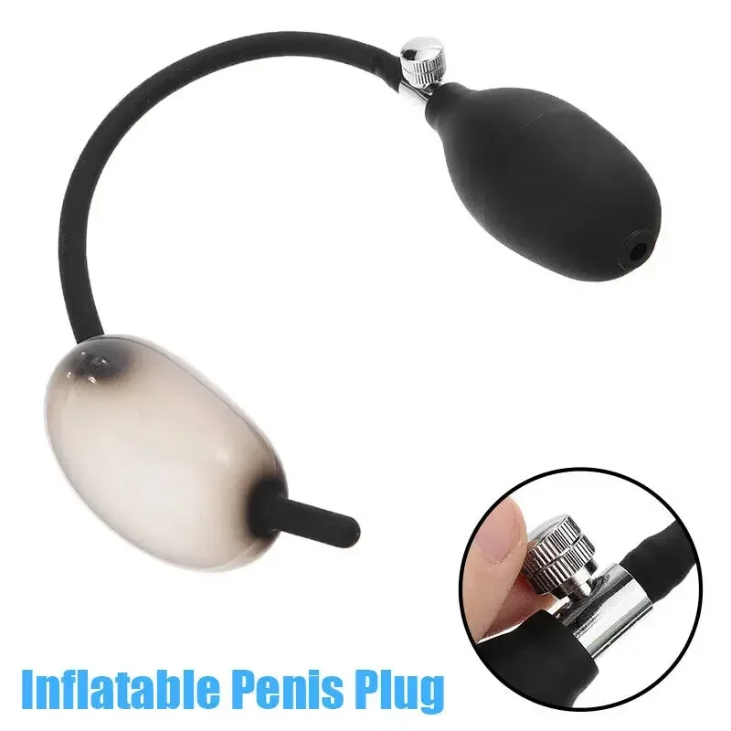 Inflatable Urethra Catheter Dilator Sounds Stretching Plugs Pump Massager Urethra Stimulator Male Masturbator Trainer Sex Toys