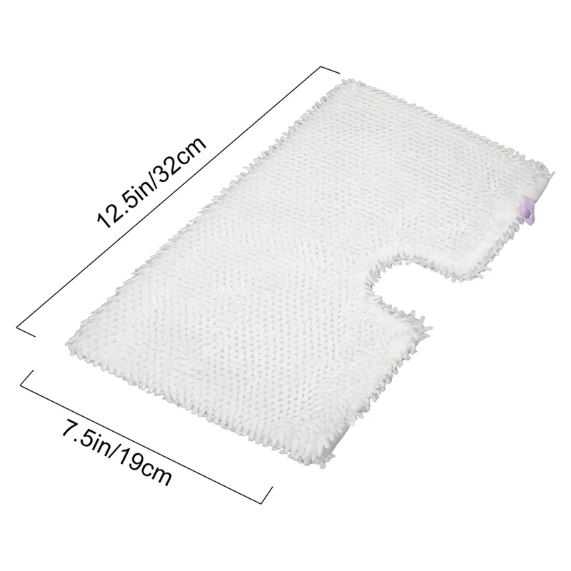 5 Pack Microfiber Steam Pocket Mop Pads Compatible For Shark Rectangle Mop Head S3500 Series S3501 S3601 S3550