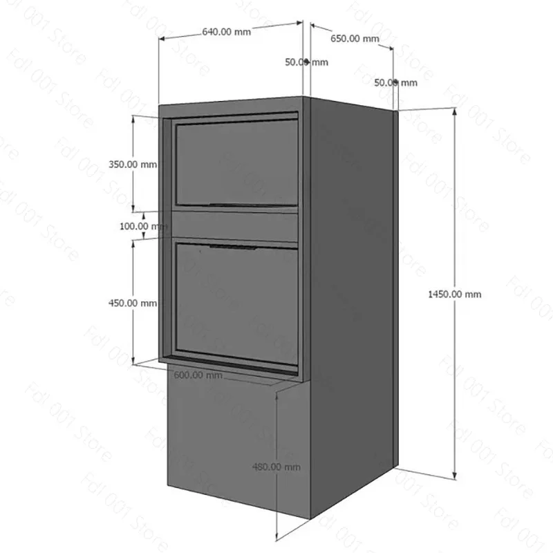 Anti-Theft Home Package Delivery Box & Self-Pickup Locker - Mailbox for Parcels, Documents & Office Courier Receiving