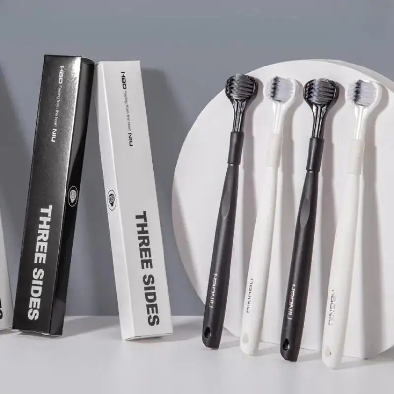 1/2/4/6pcs U-Shaped Three-Sided Toothbrush With Soft Bristles | 3D All-Around Soft-Bristle Cleaning Brush | Dental Care