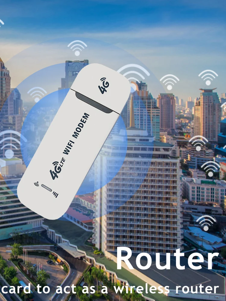 Modem Stick USB 150Mbps Adaptor WiFi Nirkabel Portabel Router Kartu 4G untuk Laptop
