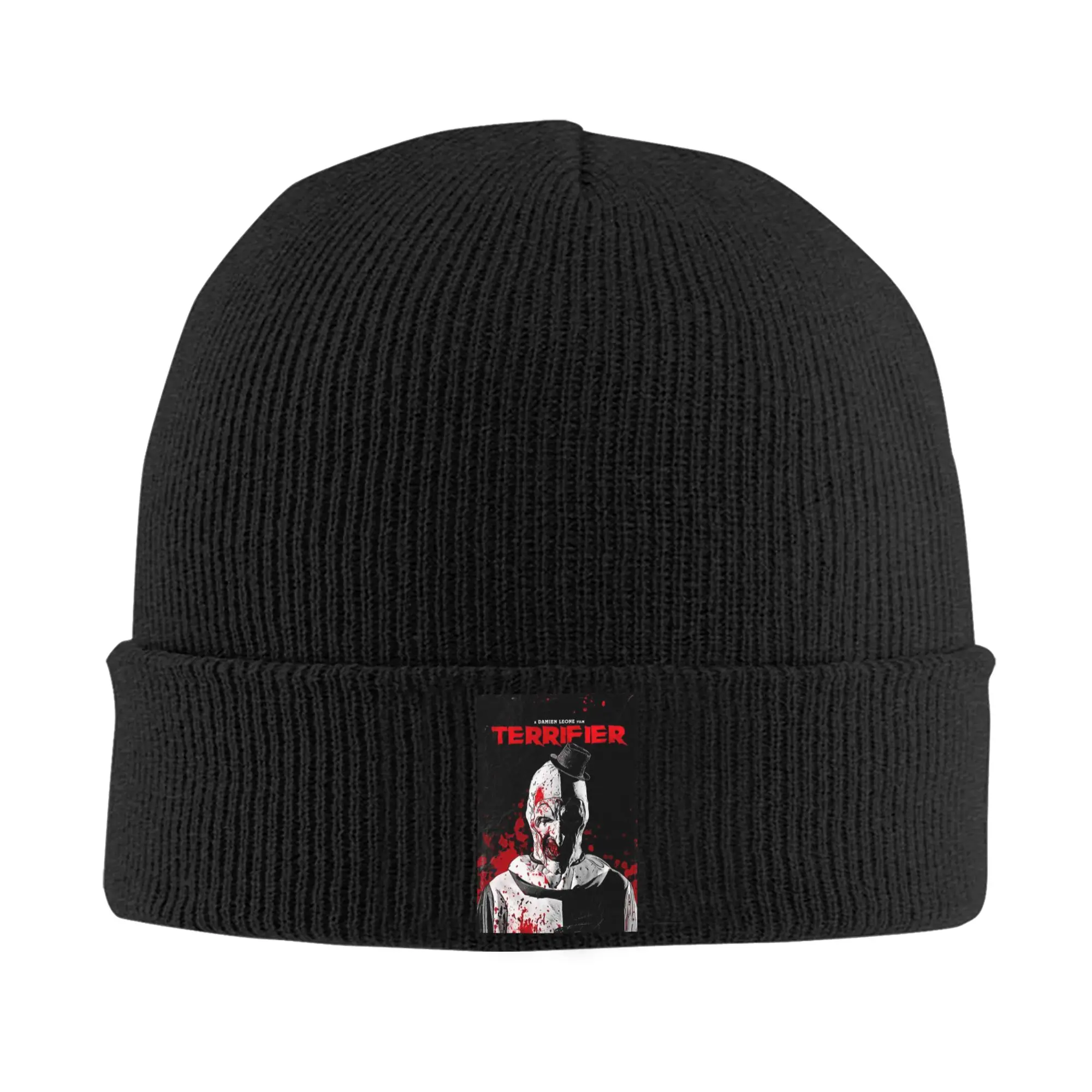 Terrifier Movie Skullies Beanies Caps For Men Women Hip Hop Winter Warm Knit Hat Adult Horror Film Halloween Clown Bonnet Hats