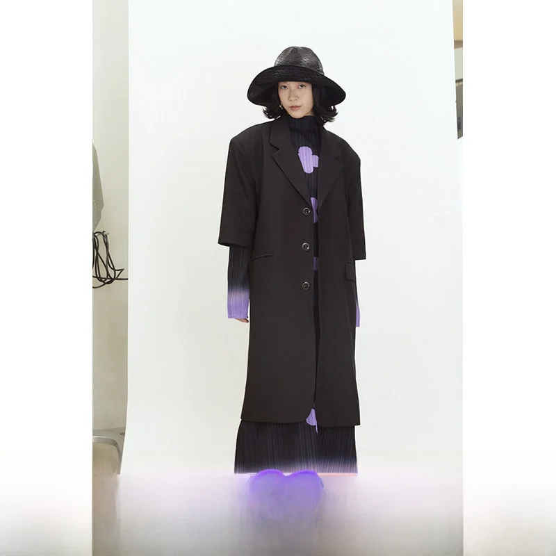 

Пальто-ветровка QSC Original Design с длинными рукавами, свободного кроя, с подплечниками, повседневное, для отдыха