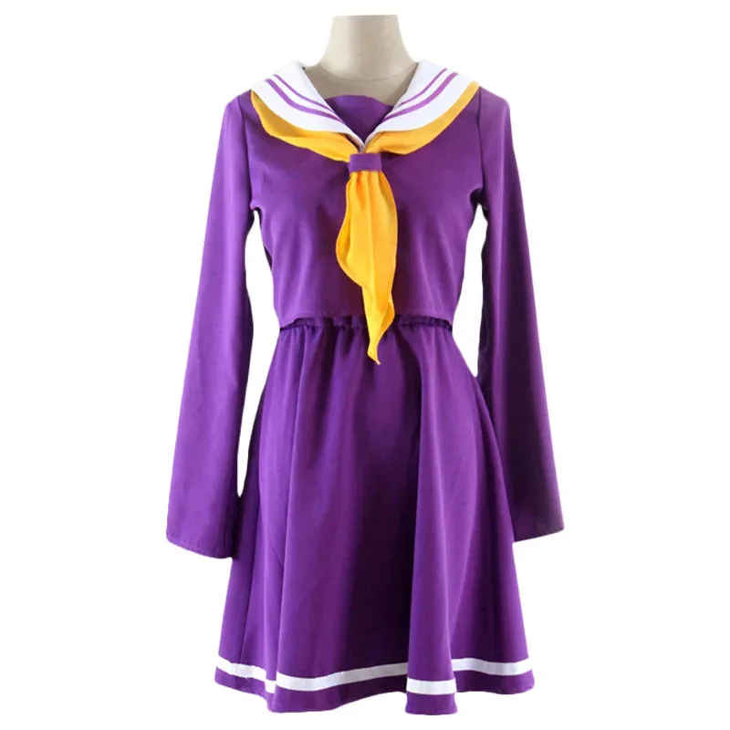 2025 جديد لا لعبة لا حياة شيرو تأثيري حلي شعر مستعار تنورة علوية بدلة بحار AnimeSchool موحدة هالوين عيد الميلاد كرنفال ☆ ★ ee ☆ ★