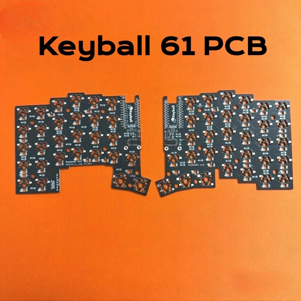 Keyball 61/44/39 PCB Bare plate No Trackball Split Keyboard Accessory DIY Keyball Keyboard Replace Repair Parts (Not Pre Build