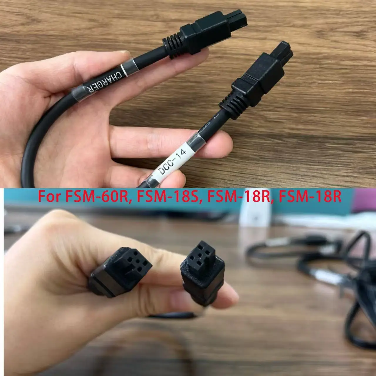 

BTR-08 Battery Charging Cable Use To FSM-60R, FSM-18S, FSM-18R, FSM-18R, Power Cord DCC-14