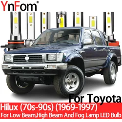 YnFom For Toyota Hilux (70s-90s) 1969-1997 Special LED Headlight Bulbs Kit For Low Beam,High Beam,Fog Lamp,Car Accessories