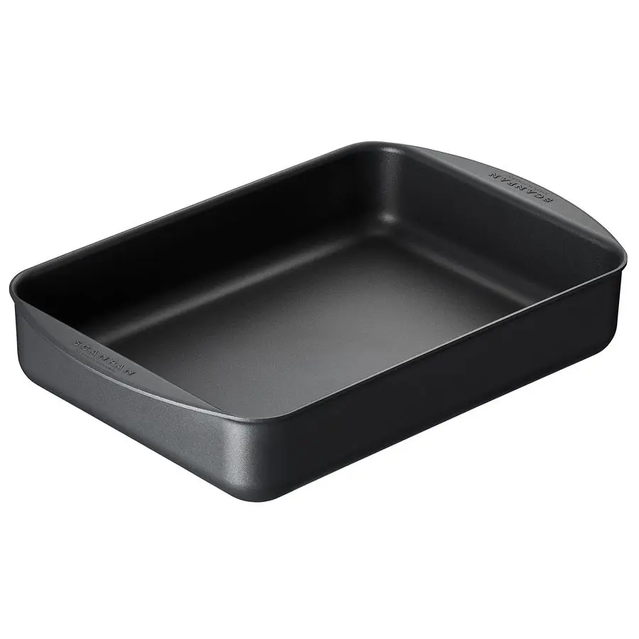 

Classic 3.25 QT 13.5 inch x 8.75 inch Nonstick Roasting Pan Compatible with Gas and Electric Stovetops, Metal Utensil Safe, Oven