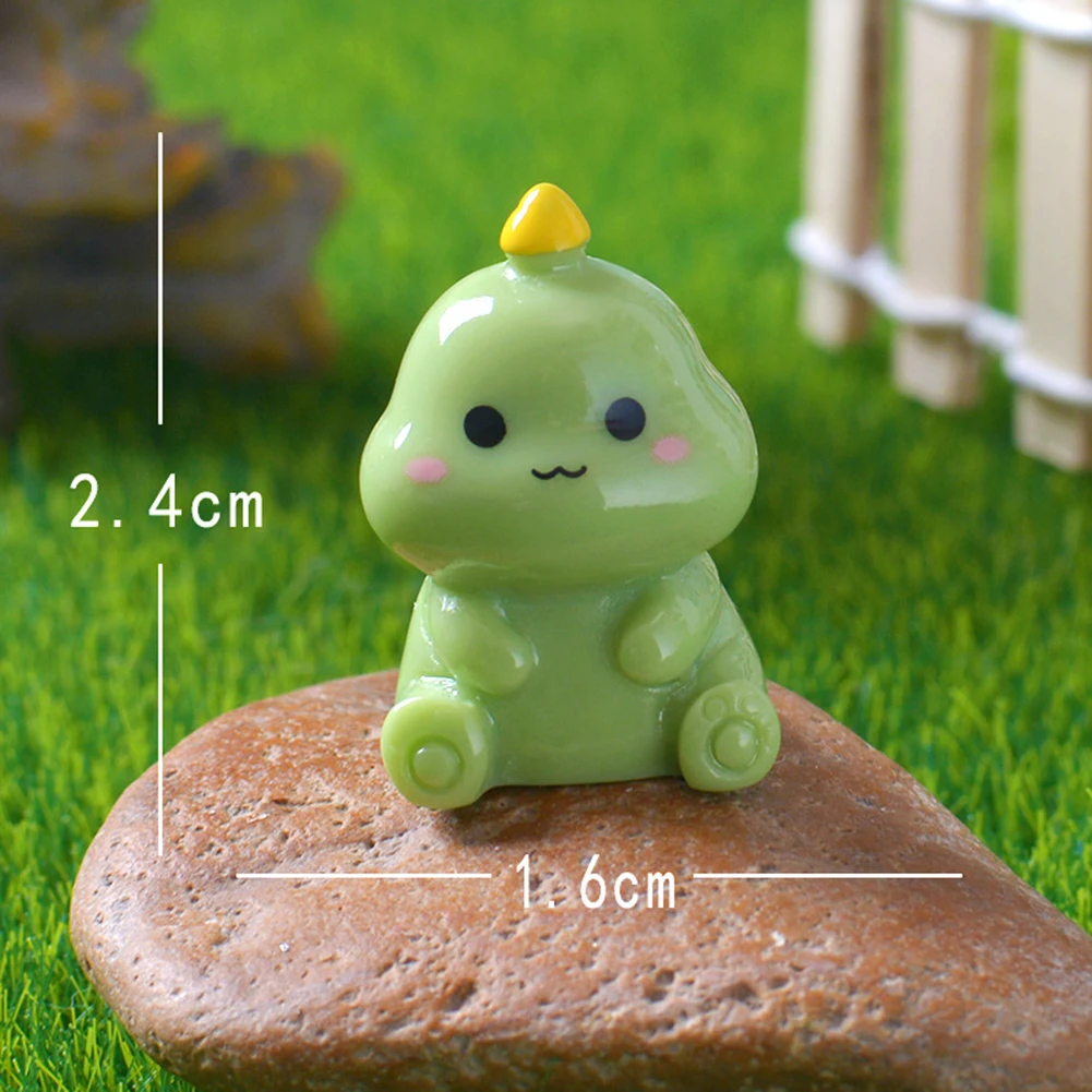 30 stücke Miniatur niedlichen Cartoon Dinosaurier Figur Mikro Landschaft Harz Geschenk für Heim textilien Kawaii Tier Zimmer Schreibtisch Dekor Geschenk