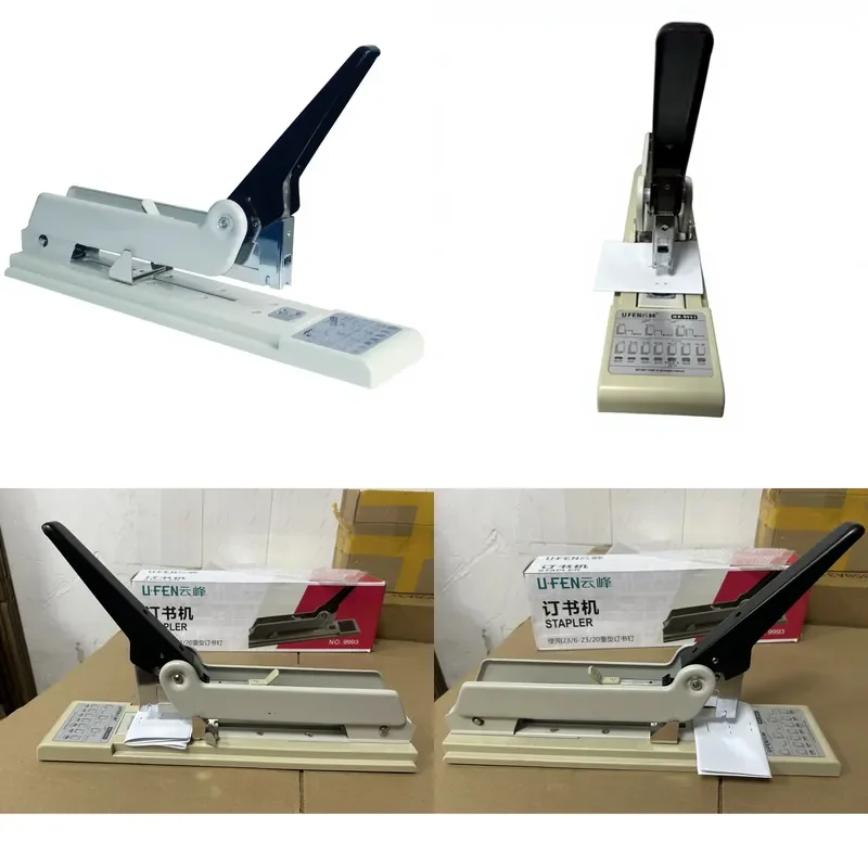 YF9993 Manual Metal Heavy-Duty Stapler Thick Layer Long-Arm Stapler Suitable for Can Staple up to 200 Pages.