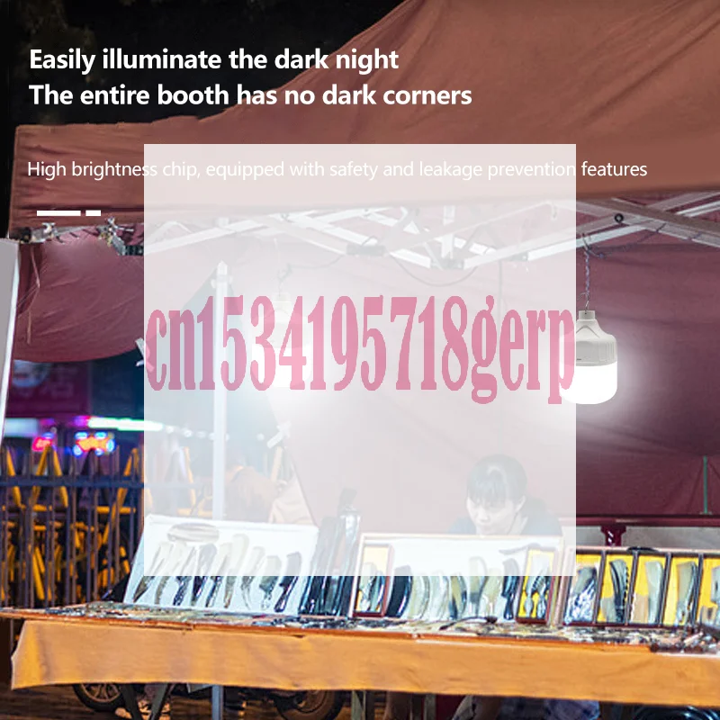 {DODOA}{Summer2} USB شحن 30W LED لمبة محمولة مقاومة للماء للتخييم في الهواء الطلق مصباح يدوي للإضاءة اللاسلكية في حالات الطوارئ