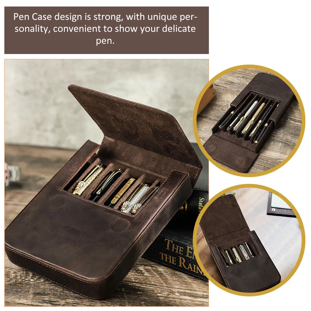 

Case Delicate Single Pen Holder Gift Box For Fountain Pens Elegant Pen Organizer Display Case Storage Container Office