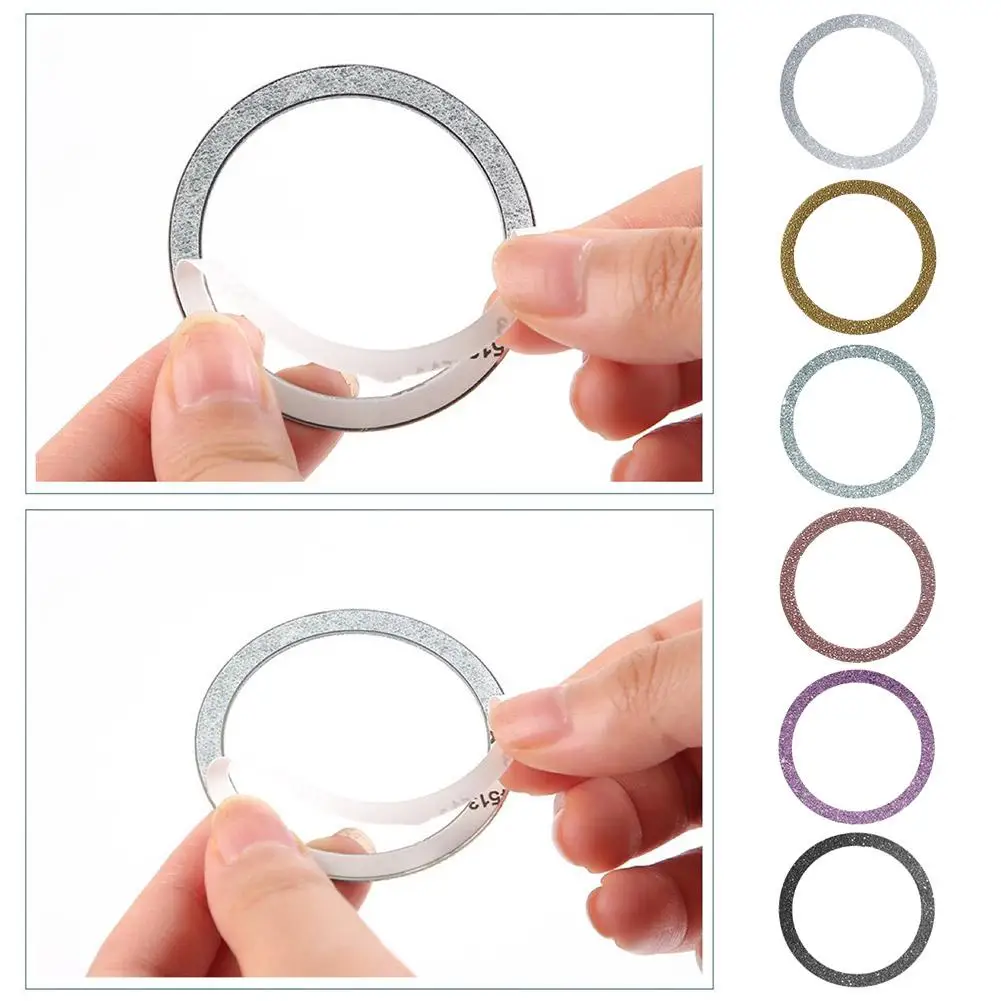 Magnetic Metal Plate Sticker Rings For Magsafe Wireless Charger Magnet Universal Car Mobile Phone Holder Iron Sheet