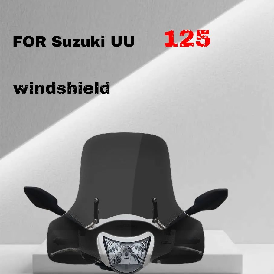 

For Qingqi Suzuki UU 125 Winter Large Windshield Handguard Edition Front Windshield Widened and Raised