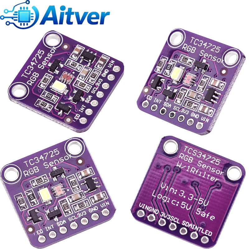 Moduł czujnika koloru TCS34725, detekcja RGB, płytka rozpoznawania światła I2C dla Arduino ESP32 STM32 — zdjęcie produktu 2