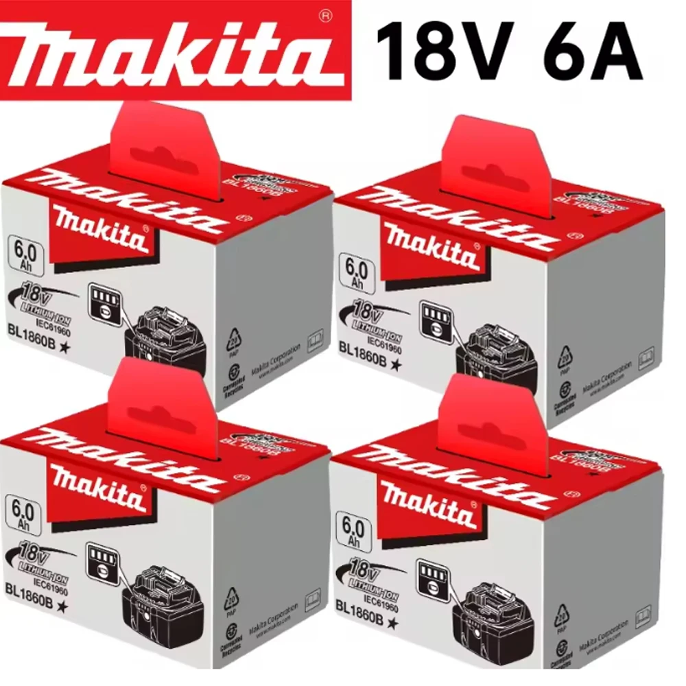 2026 Neuer Makita 6Ah Akku für Makita 18V Elektrowerkzeuge BL1840 BL1830B BL1850B BL1850 BL1860 BL1815 Lithium-Akku Ersatz