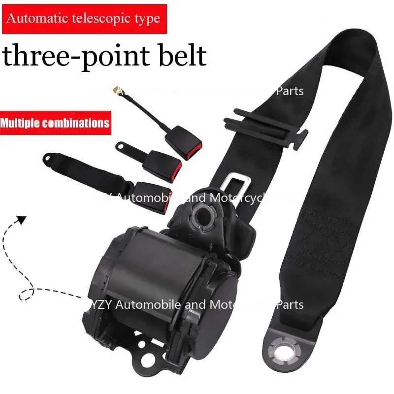 

1Pc Car Driver'S Seat Safety Belt, Three-Point Automatic Telescopic Roll, Bus And Truck, Three-Point Protective Belt, Safety Bel