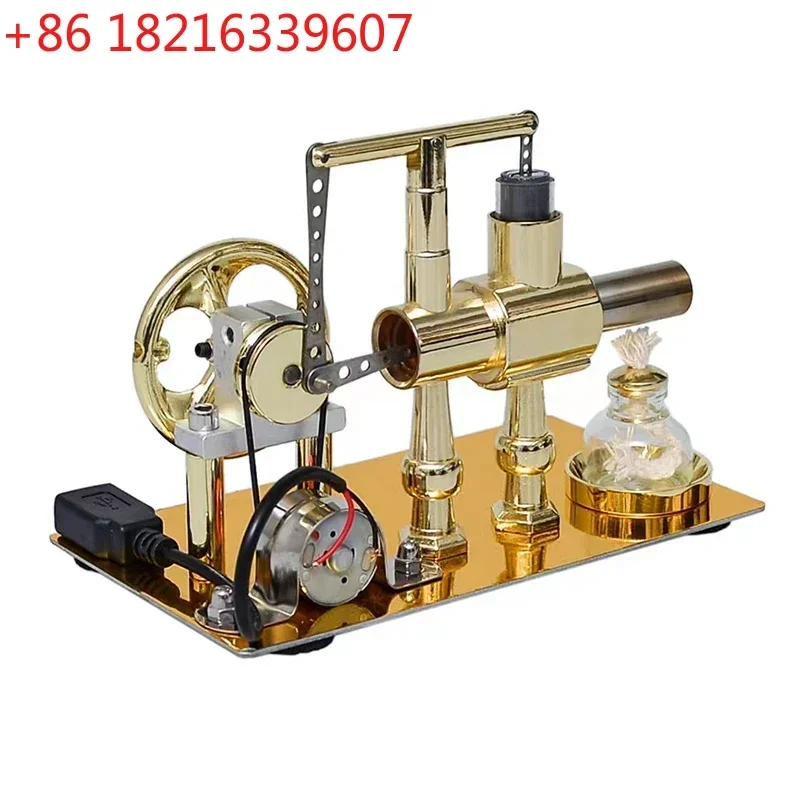 TAO Miniature Stirling Engine Generator Steam Engine Model Physics Experiment Teaching Scientific Production Invention Toy Model