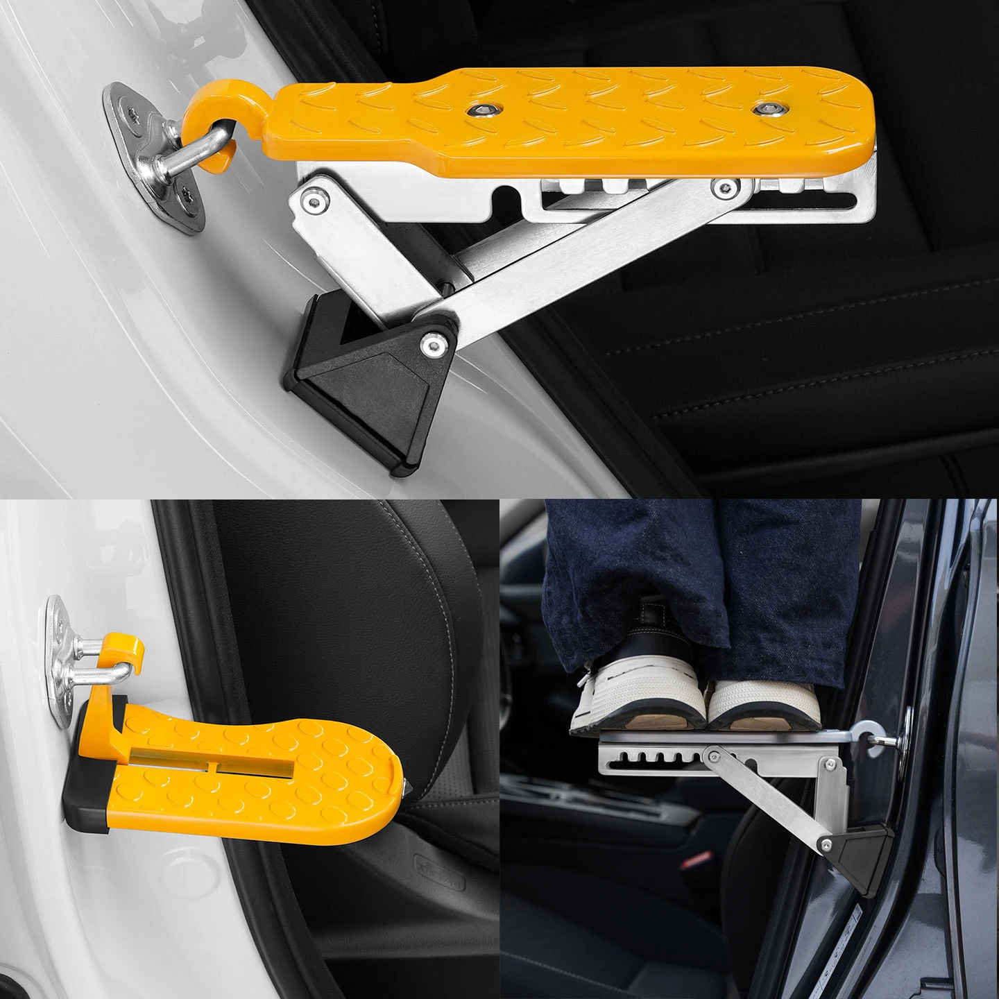 Autopedal, universelle Fahrzeugmontage, mit maximaler Funktionen für Geländefahrzeuge, Gepäckträger, Hilfsleiter, Kletterer für den Türeingang