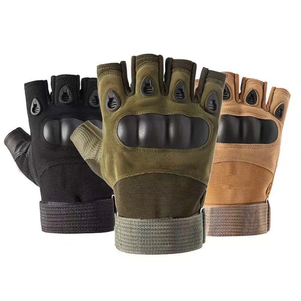 

Tactical Gloves Men's and Women's Outdoor Half Finger Protection Sports Training Outdoor Military Fans Special Forces Riding
