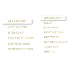 Modest Greetings Hot Foil Plate and Die for New Scrapbooking Background Frame Card Craft Supplies No Stamp