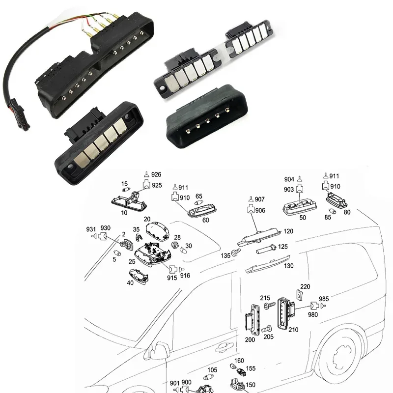 A6398200311 Genuine Contact Plate Sliding Door Sliding Door Contact Plate For Mercedes Benz W639 Vito Viano OEM A6398200554 