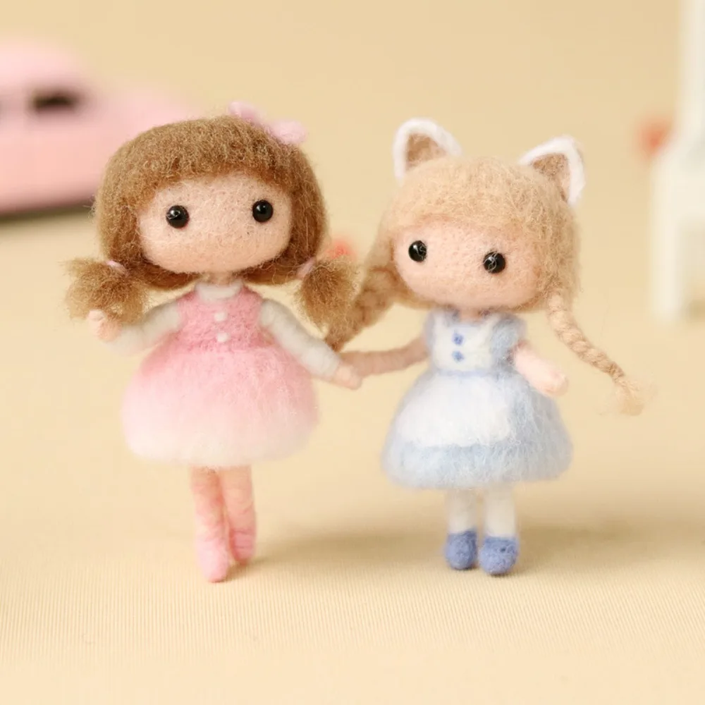 

Material Bag Princess DIY Wool Felt Kit Handmade Toy Unfinished Felt Kit DIY Material Package Fun Cute Unfinished Wool Felt Kit