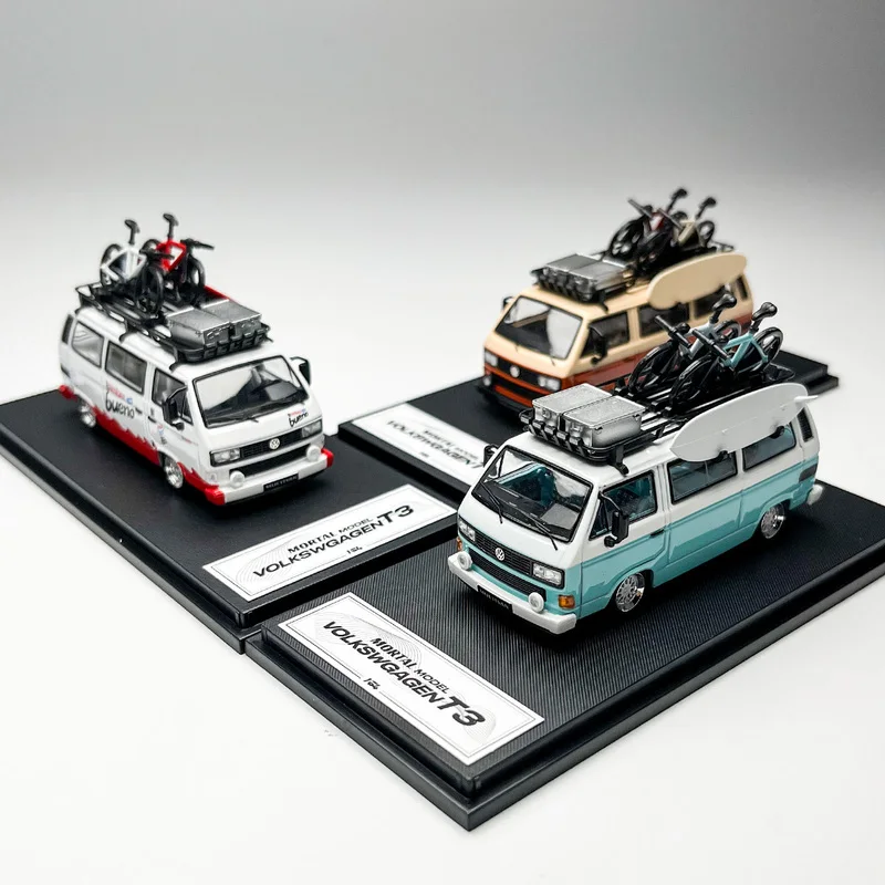 Mortal 1:64 Volkswagen T3 Van Low-Lowered Stance BBS Wheels Two