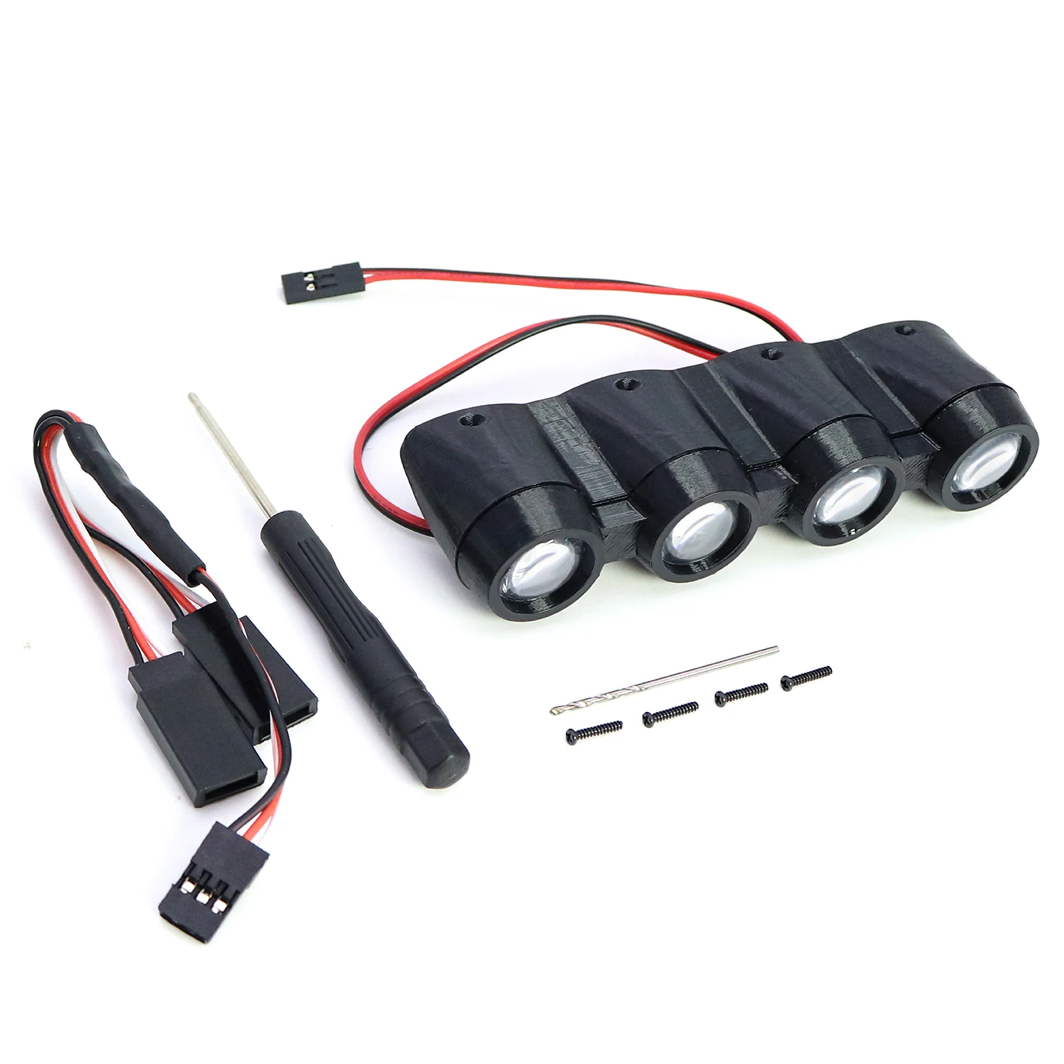 MJX 7303 Simulation Front Spotlight Hood Light for 1/7 Hyper Go MJXRC 7303 C3 Off-road High Speed RC Cars Truck Accessories