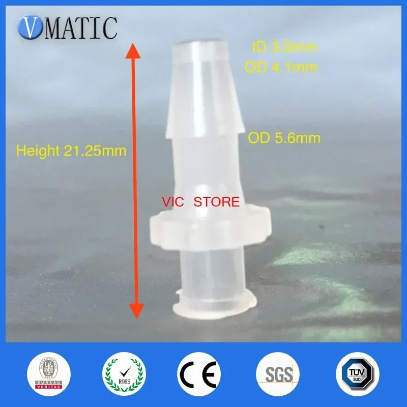 Free Shipping Pack Of 10 X 5/32 Inch Barb Female Luer Lock Tapered Syringe Fitting (Polyprop) Connector Adapter