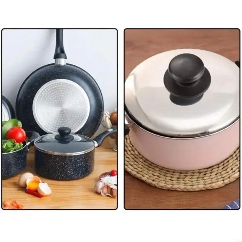 4Pieces Practical Replacements Pot Lid Handle Knobs for Slow Cooker Lid Heat Resistant and Comfortable Grip Designs