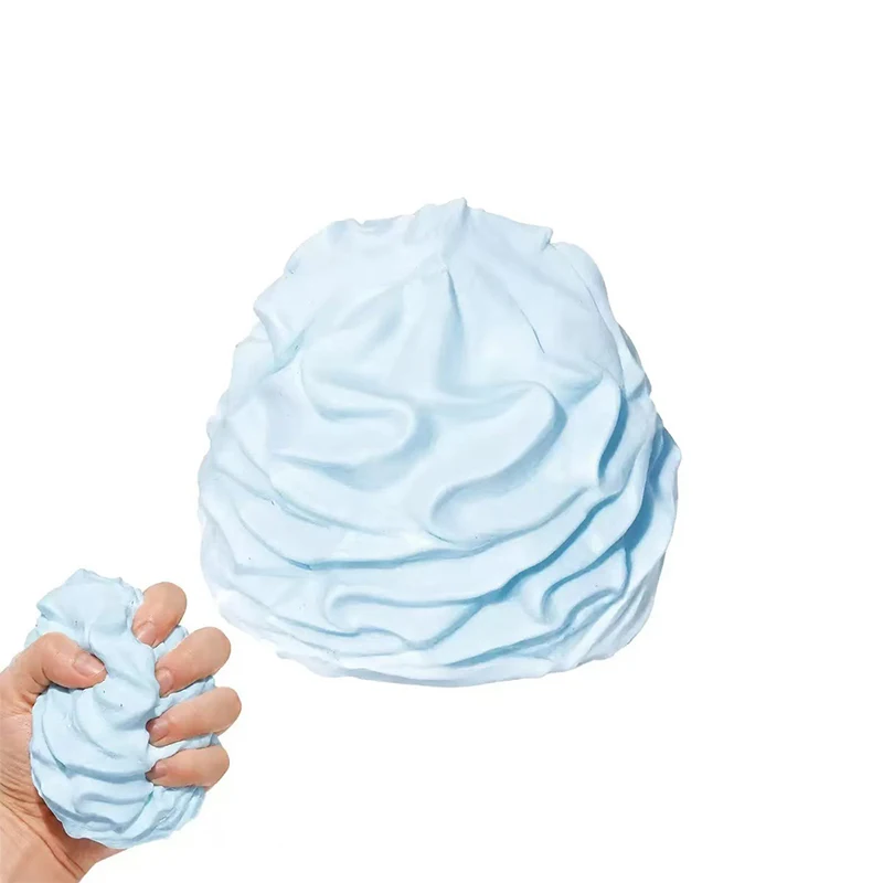 Creme-Roll-Squishy-Spielzeug zur Stresslinderung, kein Rückprall, Quetschspielzeug, formbarer Entspannungsball, Fidget-Spielzeug, Urlaubsgeschenke für Erwachsene – Detail 8